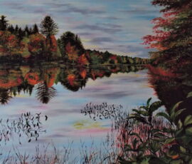 Susan Louise Walters autumn colours on first lake trail