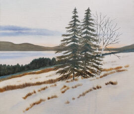 bras d'or lake sunset oc 12x12