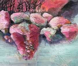 earth to spirit vii,12 x 16 mixed media