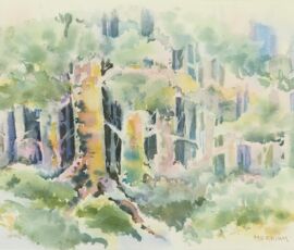 Aileen Merriam enchanted forest watercolour