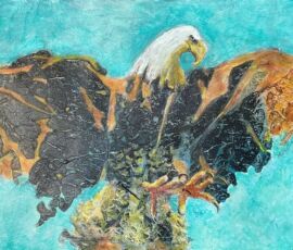 Shirley Mancino, Coming in for Landing, 22 x30 in, acrylic Shirley Mancino, Coming in for Landing, 22 x30 in, acrylic