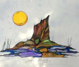 Pat Purdy tree stump at spooky marsh